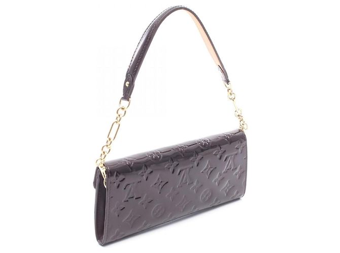 Borsa a Spalla Louis Vuitton Sunset Boulevard Monogram Vernis Amarante Bordò Porpora - vista 2