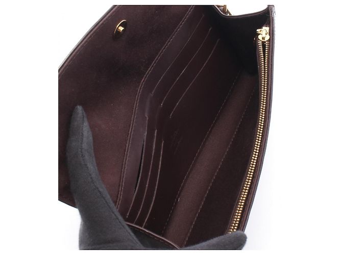 Borsa a Spalla Louis Vuitton Sunset Boulevard Monogram Vernis Amarante Bordò Porpora - vista 3