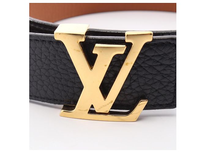 Louis Vuitton Ceinture LV Initials Madeleine Reversible Leather Belt Braun Schwarz - Ansicht 2