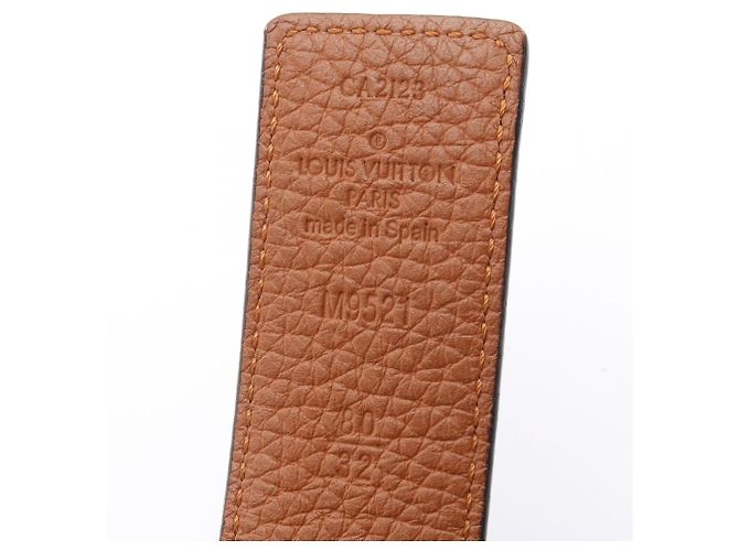 Louis Vuitton Ceinture LV Initials Madeleine Reversible Leather Belt Braun Schwarz - Ansicht 4