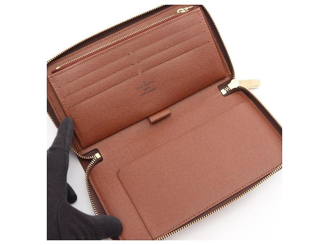 Cartera larga redondeada Louis Vuitton Zippy Organizer Monogram Castaño Monograma - vista 3