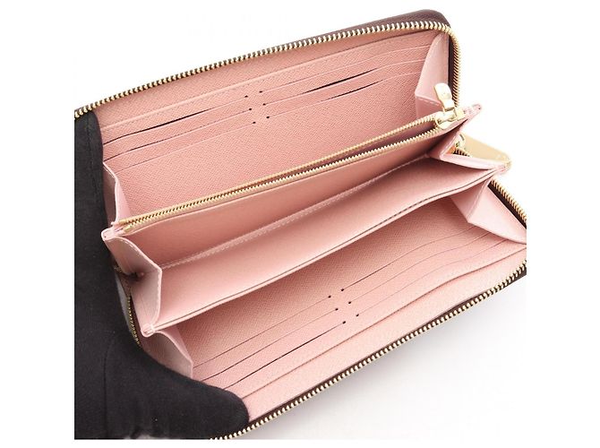 Cartera Zippy Louis Vuitton en Monogram Rose Ballerine Castaño Rosa Monograma - vista 3