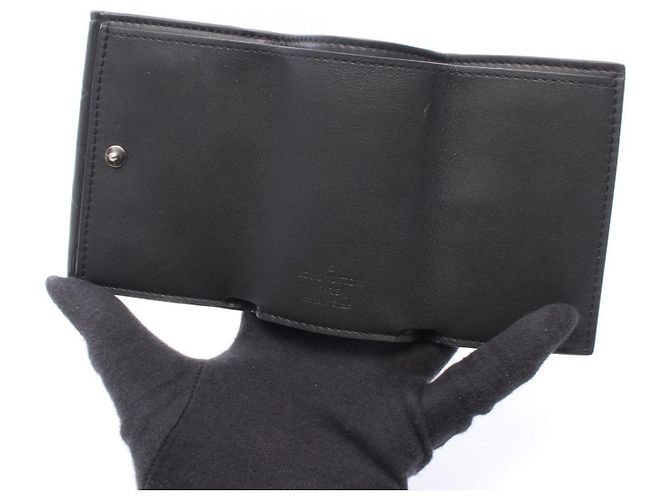 Louis Vuitton Discovery Compact Wallet in Black Monogram Shadow - view 3