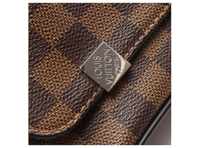 Borsa a tracolla Louis Vuitton District PM NM Marrone Nero Damier ebene - vista 11