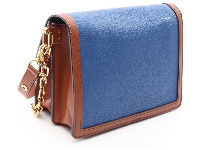 Borsa a Spalla 2 in 1 Louis Vuitton Dauphine MM Marrone Blu Beige - vista 2