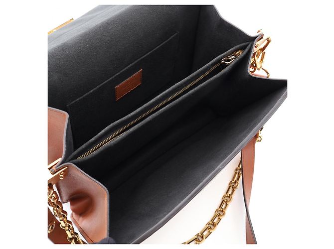 Borsa a Spalla 2 in 1 Louis Vuitton Dauphine MM Marrone Blu Beige - vista 3