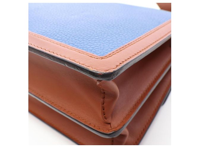 Borsa a Spalla 2 in 1 Louis Vuitton Dauphine MM Marrone Blu Beige - vista 8