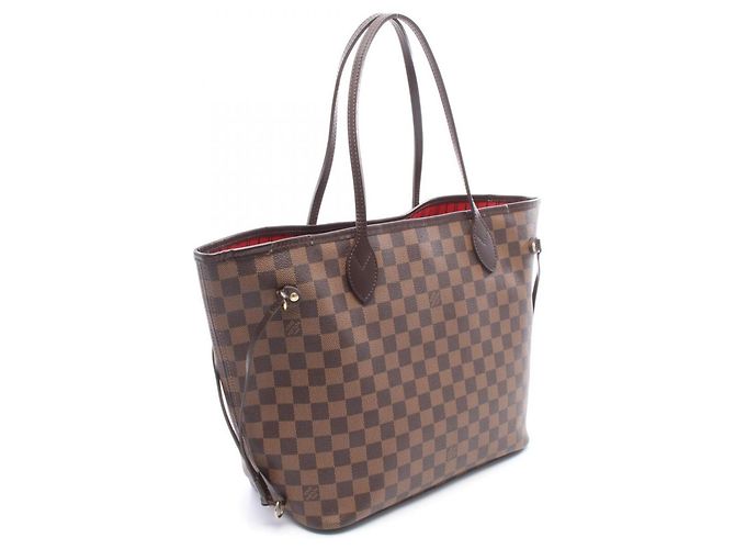 Borsa Tote Louis Vuitton Neverfull MM Damier Ebene Marrone - vista 2