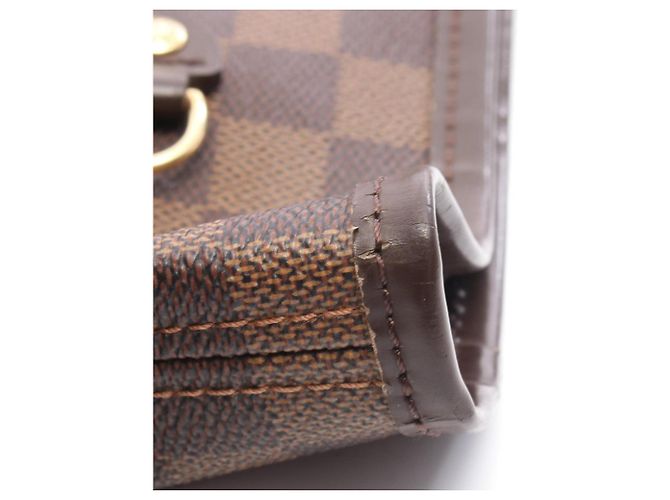 Borsa Tote Louis Vuitton Neverfull GM Damier Ebene Marrone - vista 11