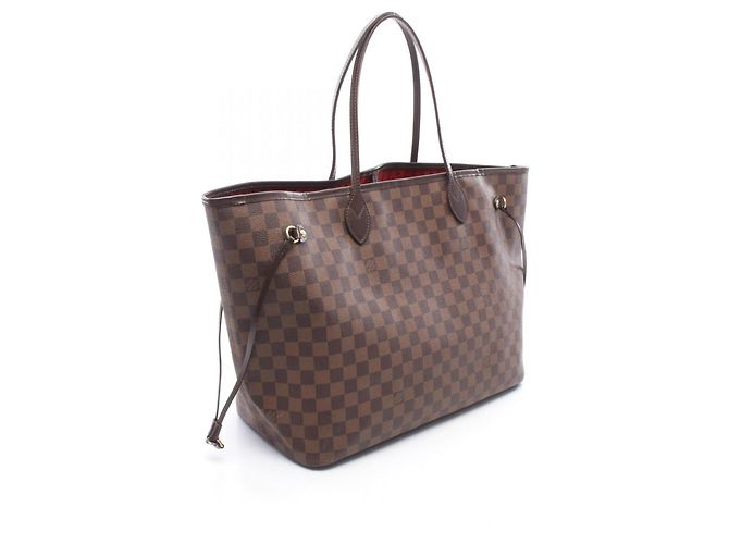Borsa Tote Louis Vuitton Neverfull GM Damier Ebene Marrone - vista 2