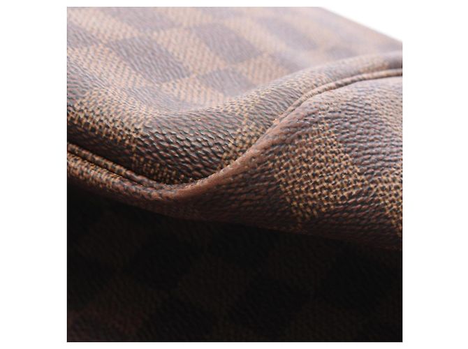 Borsa Tote Louis Vuitton Neverfull GM Damier Ebene Marrone - vista 7