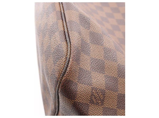 Borsa Tote Louis Vuitton Neverfull MM Marrone Damier ebene - vista 10