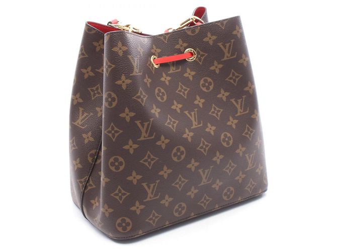 Néonoé Borsa a tracolla Louis Vuitton NeoNoe Marrone Rosso Monogramma - vista 2