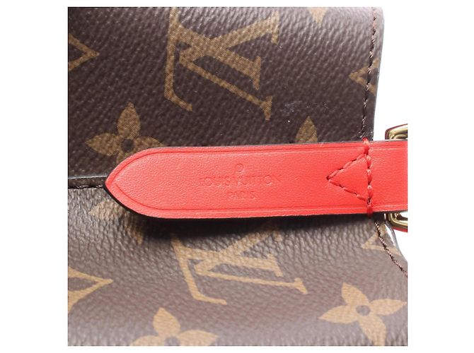 Néonoé Borsa a tracolla Louis Vuitton NeoNoe Marrone Rosso Monogramma - vista 4