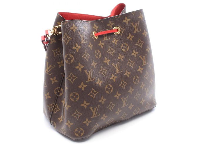 Néonoé Borsa a tracolla Louis Vuitton NeoNoe Monogram Coquelicot Marrone Rosso Monogramma - vista 2