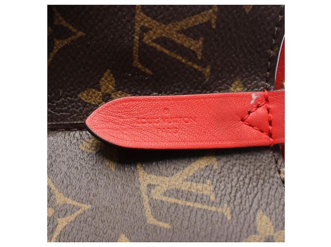 Néonoé Borsa a tracolla Louis Vuitton NeoNoe Monogram Coquelicot Marrone Rosso Monogramma - vista 4