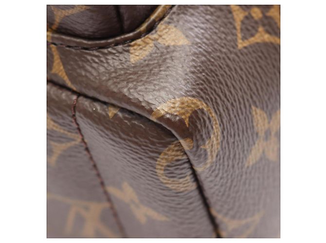Zaino Louis Vuitton Palm Springs Mini Marrone Nero Monogramma - vista 5