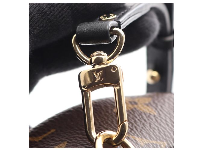 Zaino Louis Vuitton Palm Springs Mini Marrone Nero Monogramma - vista 7