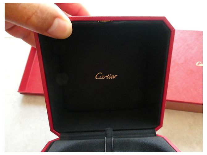 Caixa de Joias Cartier Juste un Clou - Couro Vermelho - vista 3