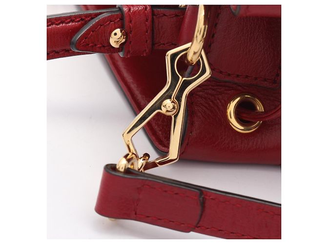 Gucci Ophidia Kleine Bucket 2-Way Handtasche Rot Marineblau - Ansicht 7