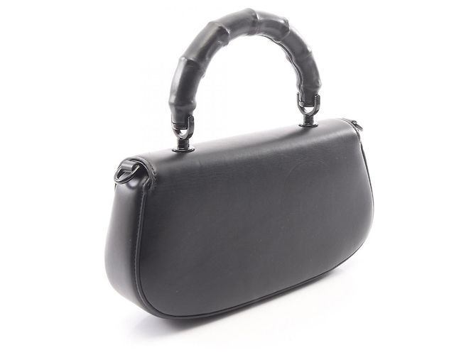 Borsa 2-Way Gucci Bamboo Diva Nero - vista 2