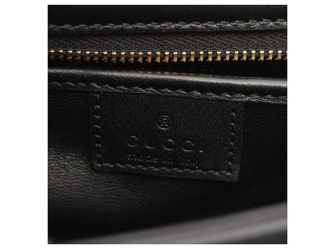 Borsa 2-Way Gucci Bamboo Diva Nero - vista 4