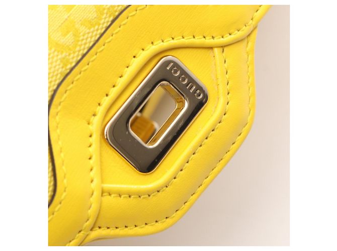 Borsa a tracolla Gucci Luce Small Giallo - vista 5