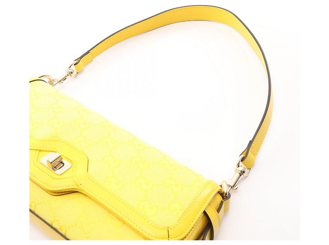 Borsa a tracolla Gucci Luce Small Giallo - vista 9