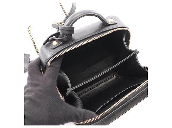 Borsa Vanity Small Chanel CC Figley Nero - vista 3