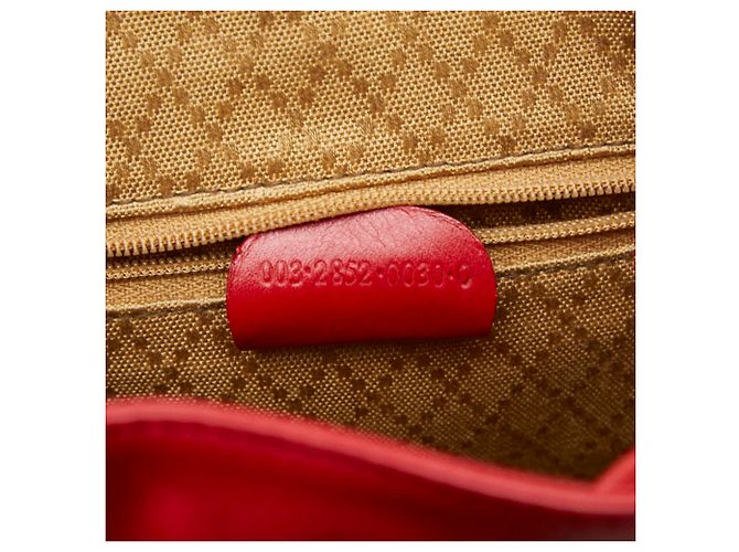 Zaino Gucci Bamboo Rosso - vista 10