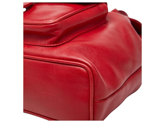 Zaino Gucci Bamboo Rosso - vista 4