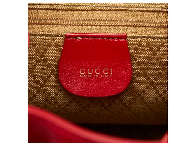 Zaino Gucci Bamboo Rosso - vista 9