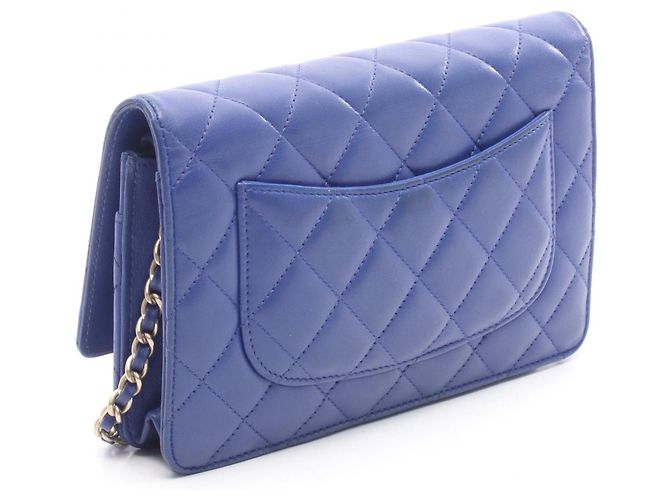 Borsa a tracolla Chanel Matelassé Blu - vista 2