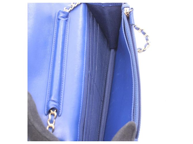 Borsa a tracolla Chanel Matelassé Blu - vista 3