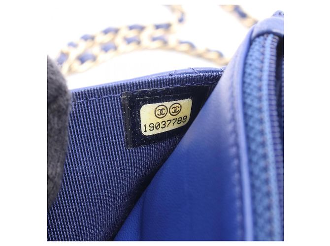 Borsa a tracolla Chanel Matelassé Blu - vista 5