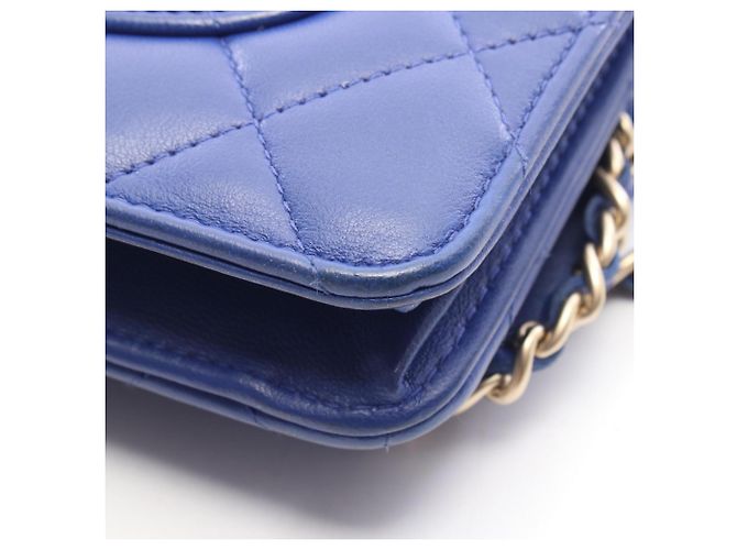 Borsa a tracolla Chanel Matelassé Blu - vista 8