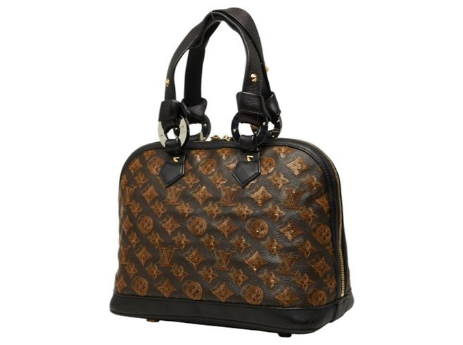 Louis Vuitton Monogram Eclipse Alma Handtasche Braun Monogramm - Ansicht 2