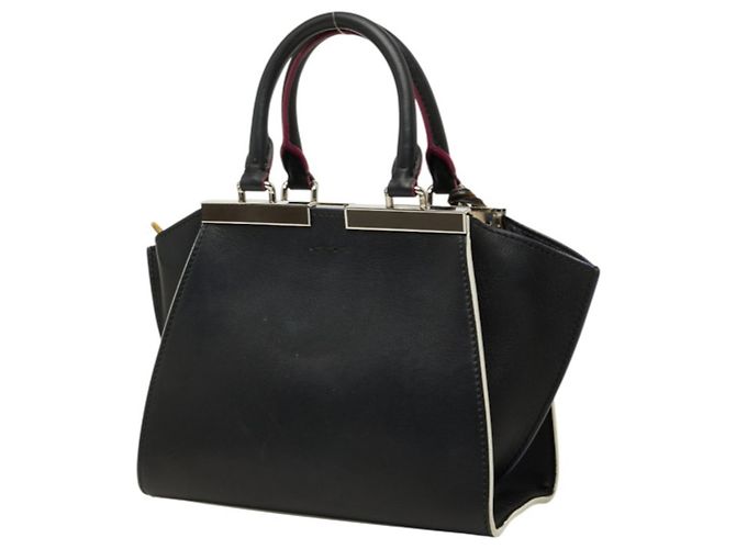 Borsa Fendi Petite Trois Jours Nero - vista 2