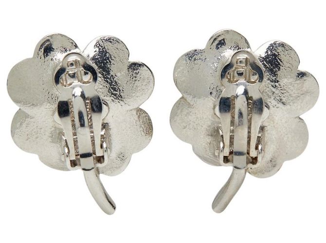 Chanel Coco Mark Clover Ohrringe Silber - Ansicht 3