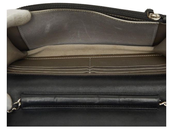 Borsa a tracolla Chanel Camellia Coco Mark Chain Nero - vista 9
