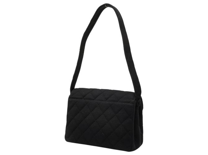 Borsa a tracolla Chanel Matelassé Coco Mark Nero - vista 2