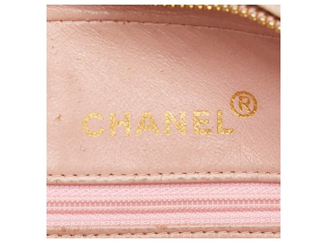 Chanel Vintage Matelassé Coco Mark Schultertasche mit Fransen und Kette Pink - Ansicht 18
