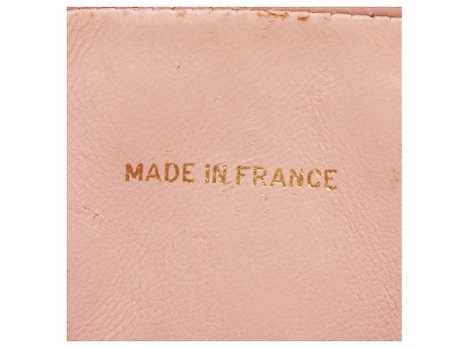 Chanel Vintage Matelassé Coco Mark Schultertasche mit Fransen und Kette Pink - Ansicht 20