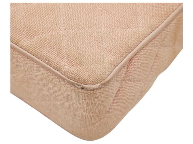 Chanel Vintage Matelassé Coco Mark Schultertasche mit Fransen und Kette Pink - Ansicht 5