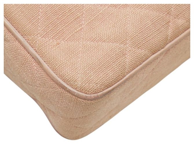 Chanel Vintage Matelassé Coco Mark Schultertasche mit Fransen und Kette Pink - Ansicht 8