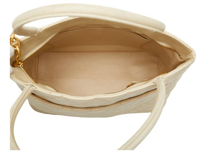 Borsa Tote Chanel Matelassé Coco Mark Reissue Bianco Crudo - vista 12