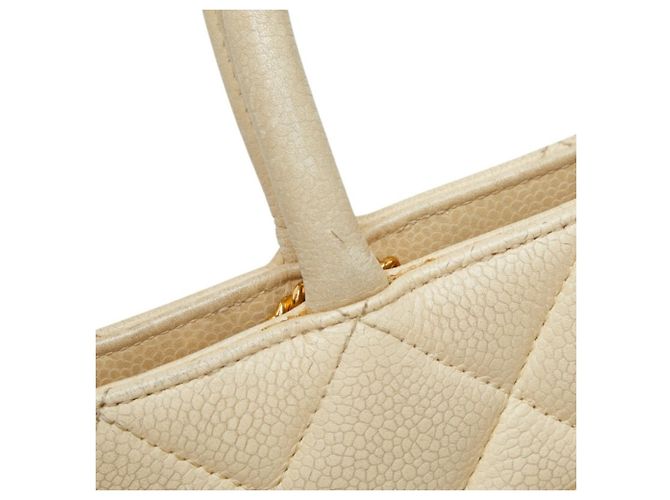 Borsa Tote Chanel Matelassé Coco Mark Reissue Bianco Crudo - vista 9
