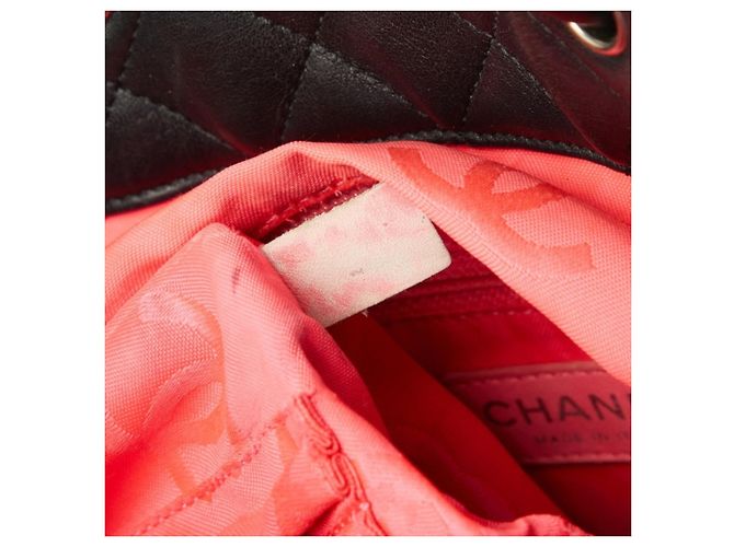 Borsa Tote Chanel Cambon Line Coco Mark Nero Rosa - vista 12