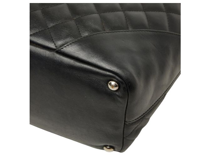 Borsa Tote Chanel Cambon Line Coco Mark Nero Rosa - vista 4