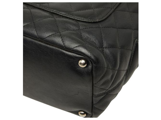 Borsa Tote Chanel Cambon Line Coco Mark Nero Rosa - vista 6